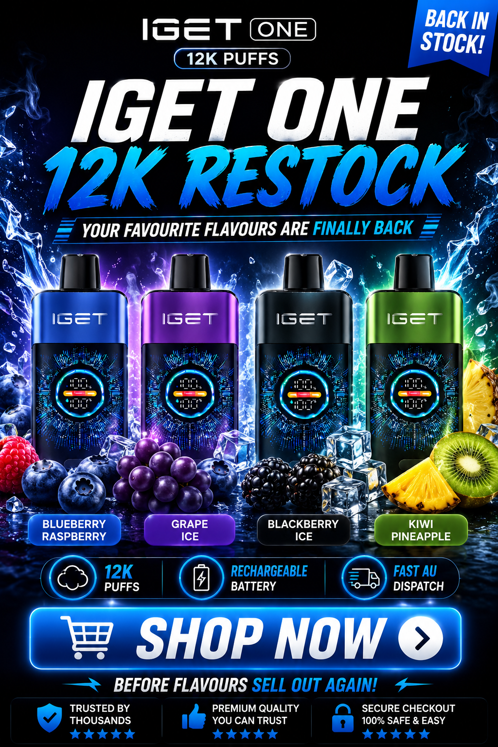 Iget Bar Pro Flavours: Exploring Fruity, Sweet, Cool, and Refreshing Taste Profiles