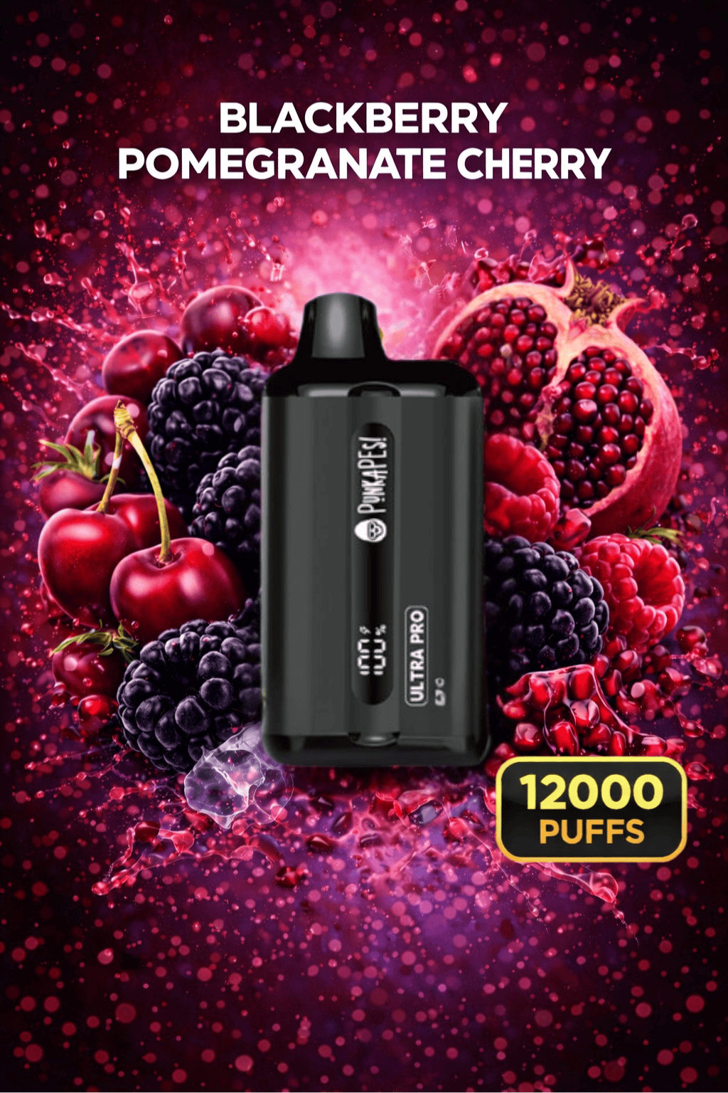 BLACKBERRY POMEGRANATE CHERRY - PUNKAPES ULTRA PRO 12,000