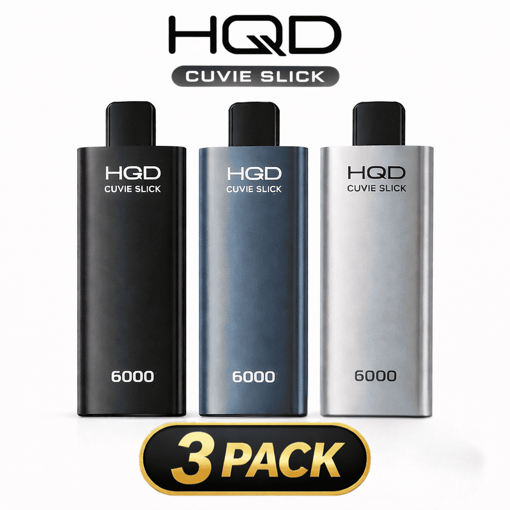HQD Cuvie Slick 6000 3 Pack - Starter Bundle
